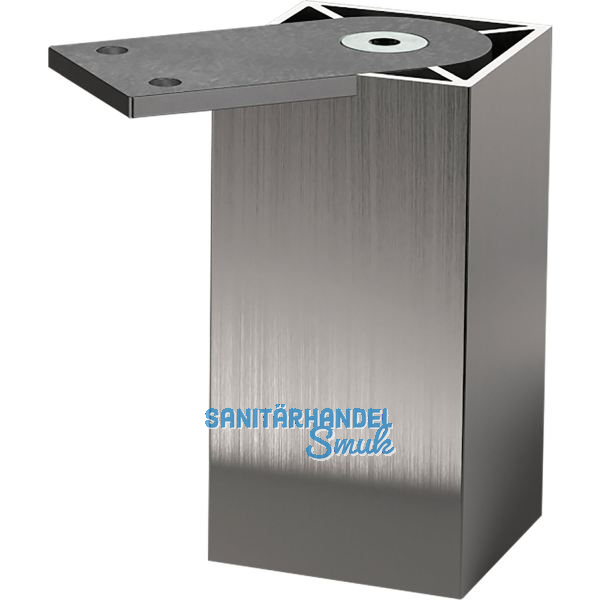 Sockelfu� Capri 50 150 mm Aluminium Edelstahl-Effekt