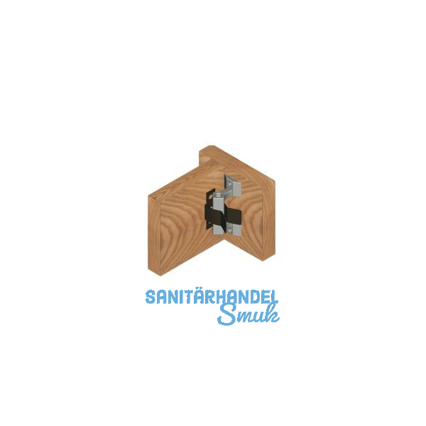 Sockel-Blendenschnapper, Schrauben, Schlie�teil Kunststoff wei�/Stahl schwarz