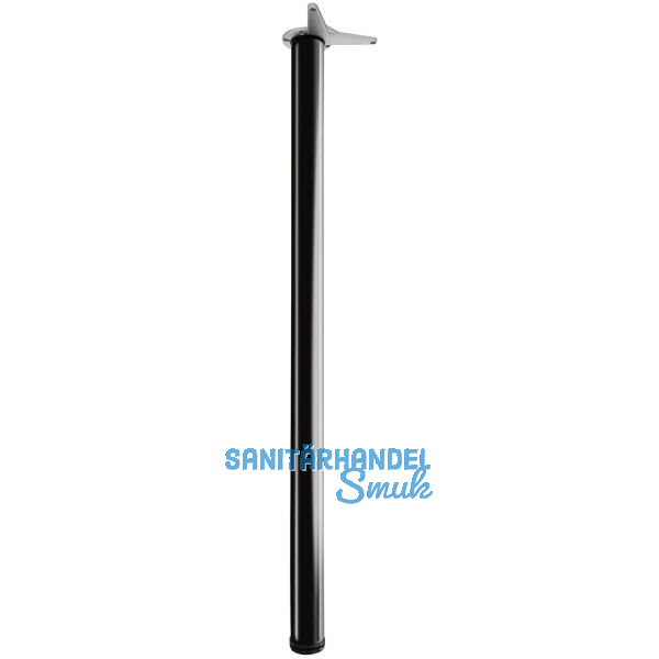 CAMAR Tischfu� rund 60 x 1100 mm Stahl schwarz gl�nzend lackiert