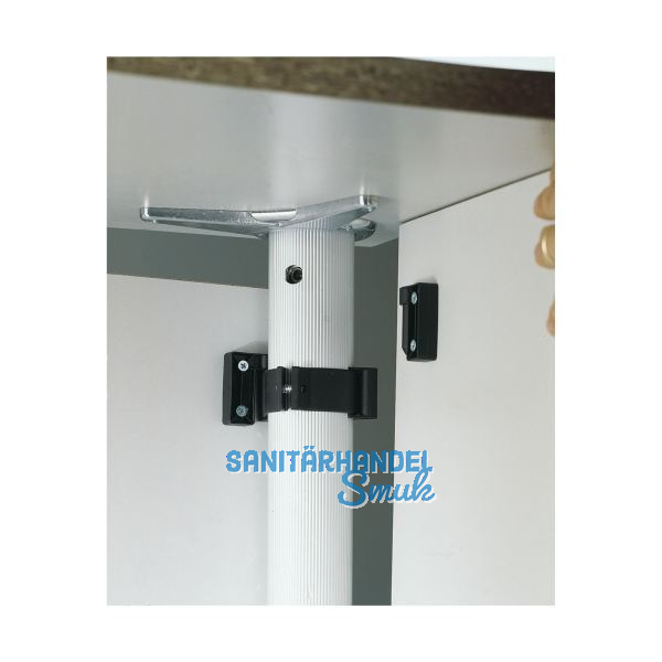 CAMAR Tischfu�-Paneelsystem Modesty � 60 mm, Kunststoff schwarz