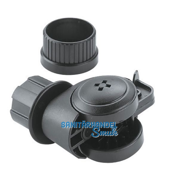 CAMAR M�belrolle zu Tischfu� Zoom zylindrisch, Kunststoff schwarz