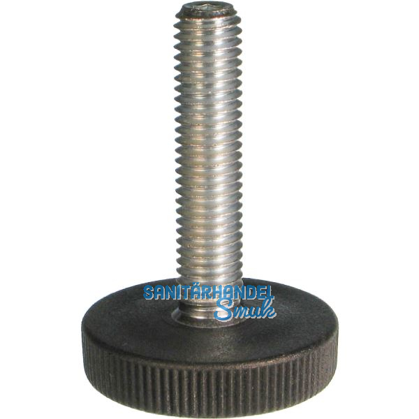 H�henverstellschraube SCH/PA Teller 60 mm M 10 x 34 Kunststoff schwarz