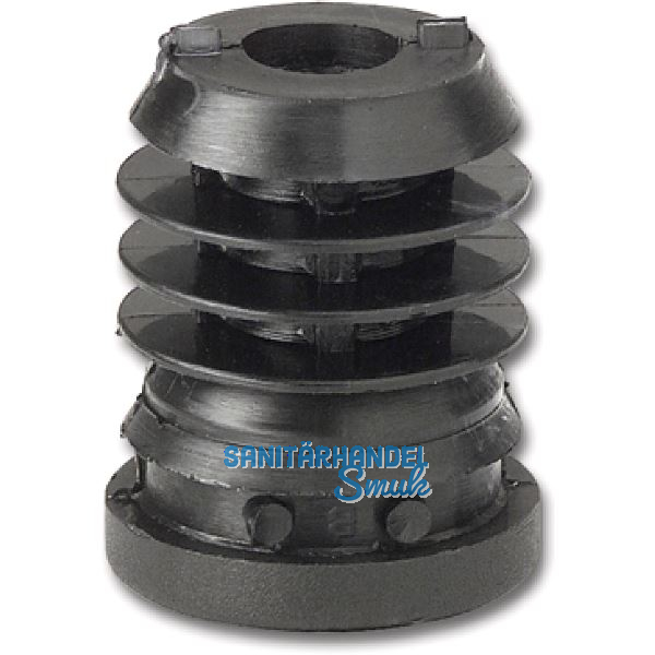 Rohrstopfen f�r H�henversteller mit Sechskantmutter M10 x 25 schwarz