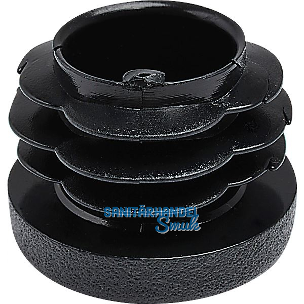 Lamellenstopfen � 48mm Wandst�rke 1,2 - 3,6 mm schwarz