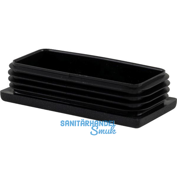 Lamellenstopfen 80 x 50 mm Wandst�rke 1,5 - 3,5 mm schwarz