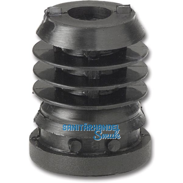 Rohrstopfen f�r H�henversteller mit Sechskantmutter M10 x 30 schwarz
