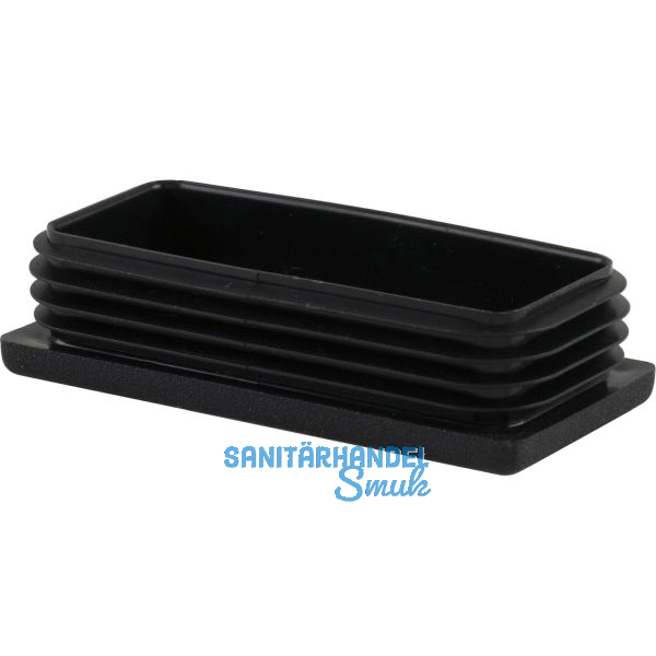 Lamellenstopfen 80 x 40 mm Wandst�rke 1 - 3 mm schwarz