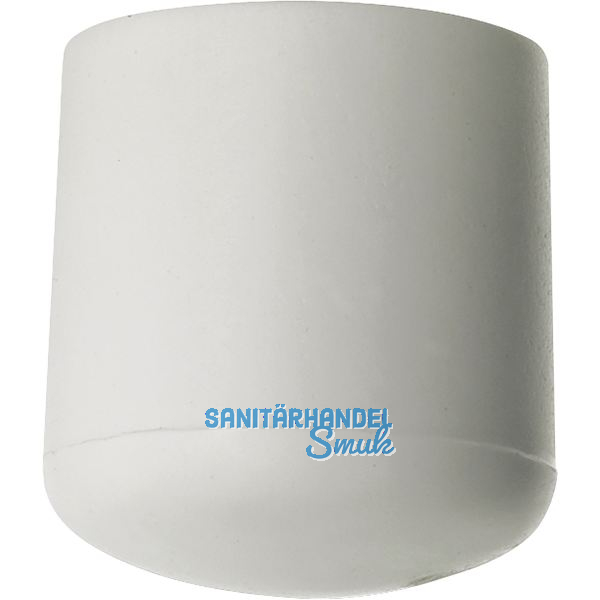 Fu�kappen f�r Rundrohr � 12 mm wei�