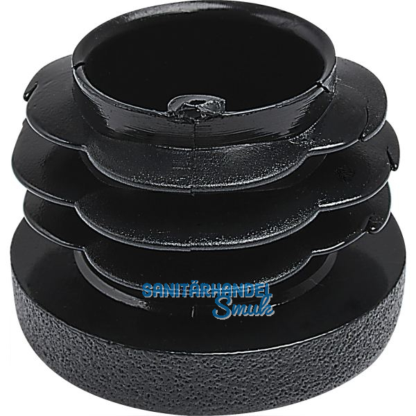 Lamellenstopfen � 45mm Wandst�rke 0,8 - 3 mm schwarz