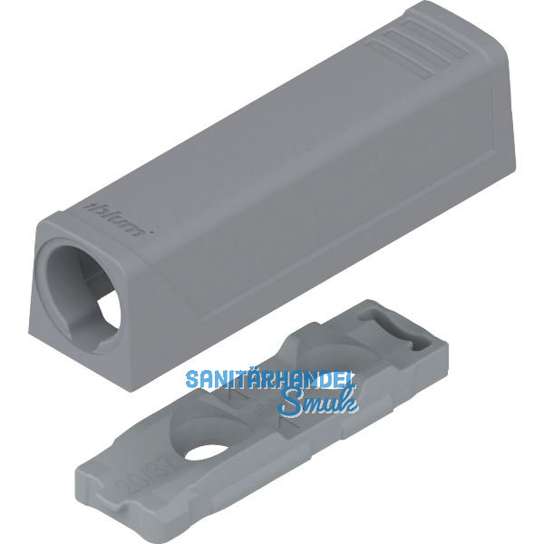 BLUM TIP-ON gerade Adapterplatte 956.1201, Kurzversion, platingrau