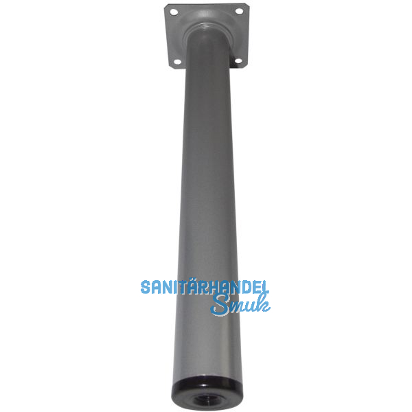 ELEMENT SYSTEM M�belfu� Rundrohr � 30 mm, L�nge 100 mm, Stahl silber RAL 9006