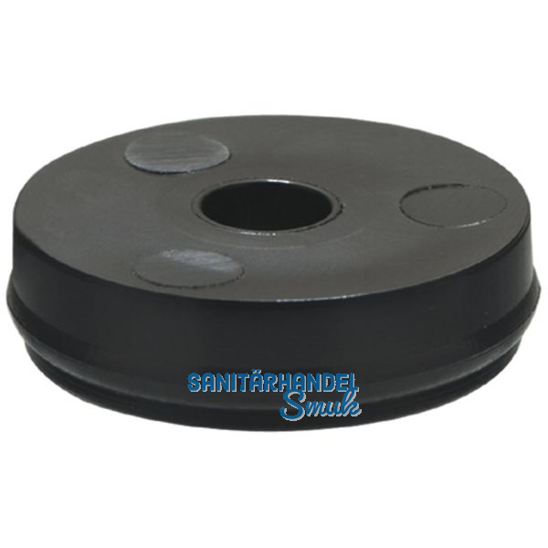 QuickClick Basic zum Anschrauben � 14mm, H�he 4 mm, Kunststoff schwarz