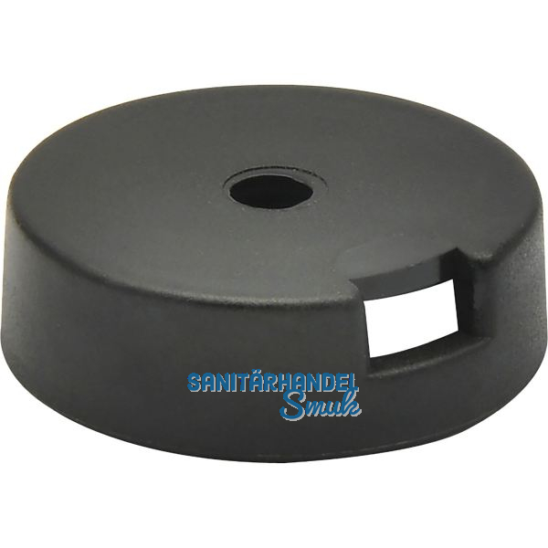 QuickClick Basisteil zum Anschrauben � 20 mm, H�he 7 mm, Kunststoff schwarz