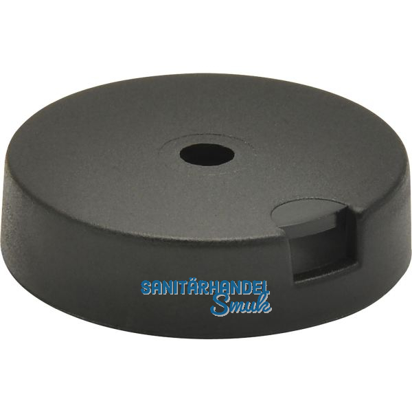 QuickClick Basisteil zum Anschrauben � 25 mm, H�he 7 mm, Kunststoff schwarz