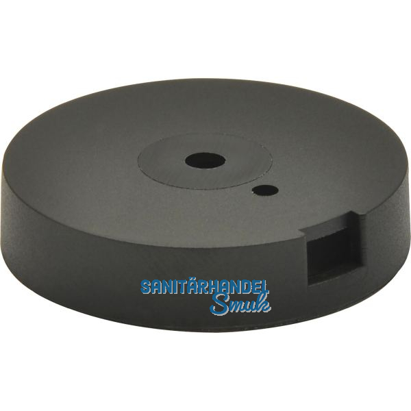 QuickClick Basisteil zum Anschrauben � 30 mm, H�he 5 mm, Kunststoff schwarz