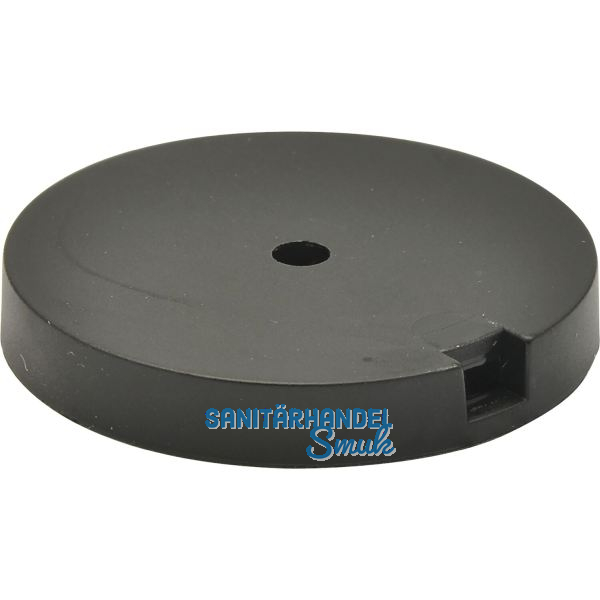 QuickClick Basisteil zum Anschrauben � 40 mm, H�he 7 mm, Kunststoff schwarz