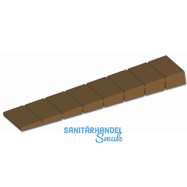 M�belkeil, L�nge 100 mm, Breite 20 mm, Kunststoff braun