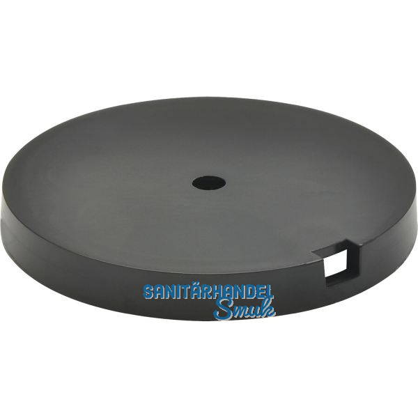 QuickClick Basisteil zum Anschrauben � 50 mm, H�he 5 mm, Kunststoff schwarz