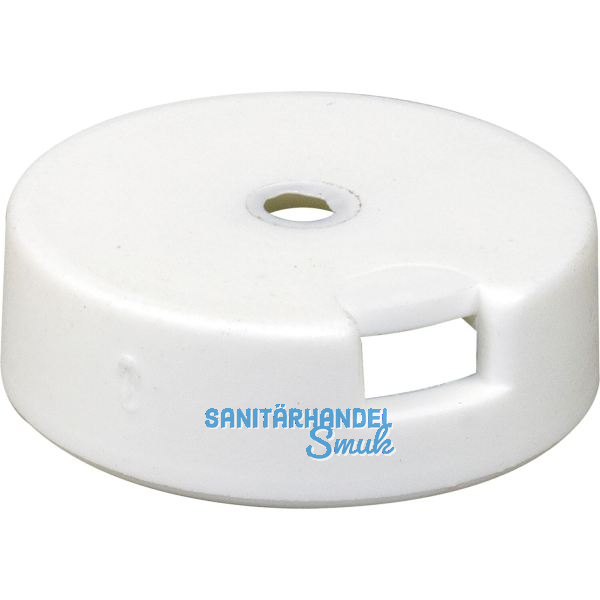 QuickClick Basisteil zum Anschrauben � 20 mm, H�he 7 mm, Kunststoff wei�