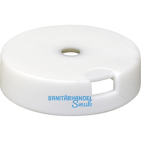 QuickClick Basisteil zum Anschrauben � 25 mm, H�he 7 mm, Kunststoff wei�