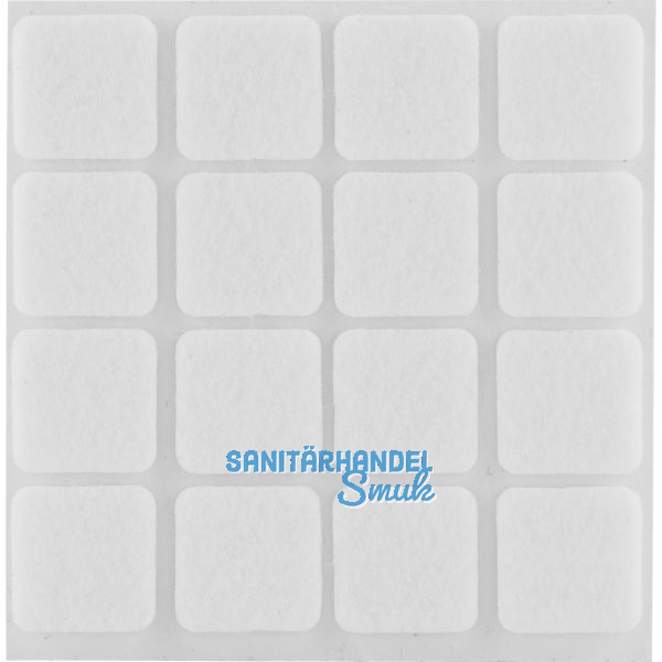 Filzgleiter 22 x 22 x 3 mm selbstklebend wei�