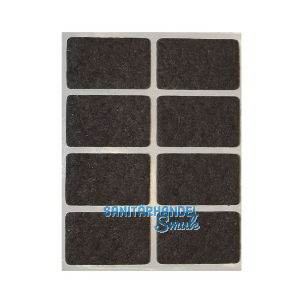 Filzgleiter 36 x 22 x 3 mm selbstklebend braun