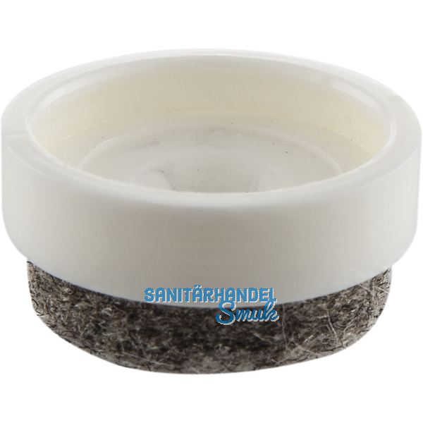 QuickClick Einsatz ULTRASOFT zum Aufdr�cken � 17 mm, Kunststoff wei�