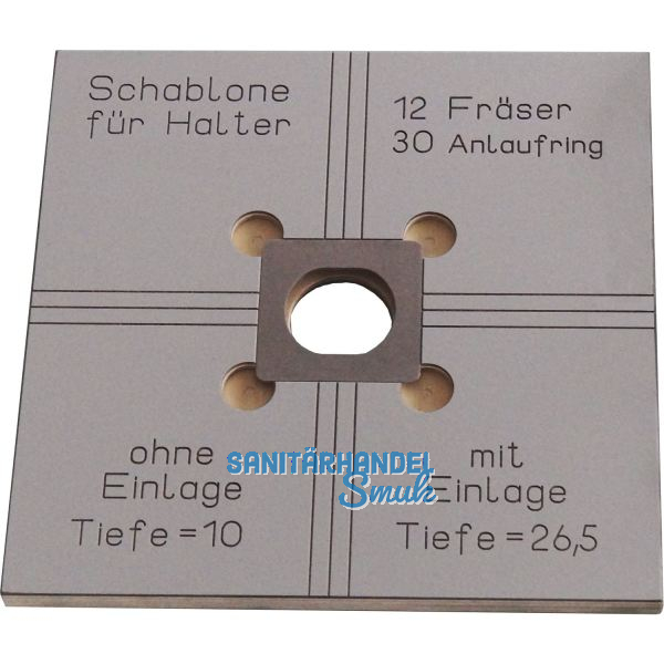 UNIFIX Fr�sschablone f�r Halter Gr��e 2