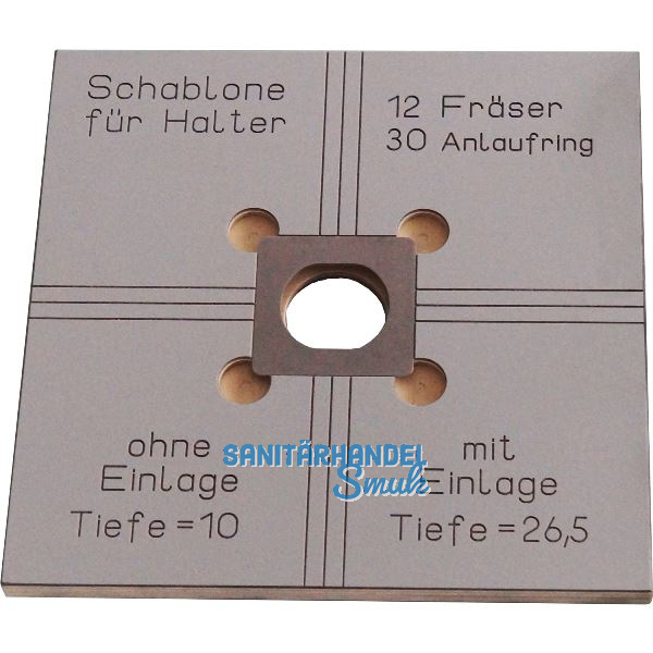 UNIFIX Fr�sschablone f�r Halter Gr��e 4