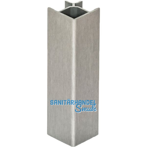 VOLPATO Sockelblenden-Au�enecke 90� 100 mm Kunststoff Edelstahl Effekt geb�rstet