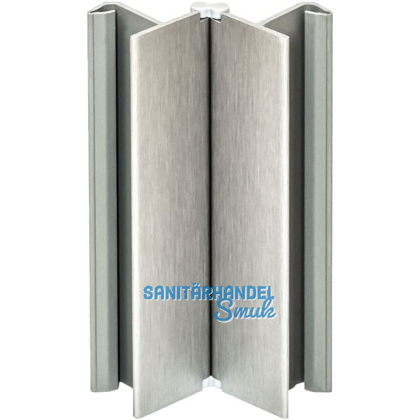 VOLPATO Sockelblenden-Ecke verstellbar 100 mm Kunststoff Edelstahl Effekt