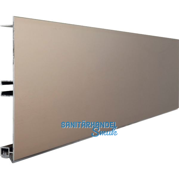 VOLPATO Sockelblende 120 mm Alu Edelstahl-Effekt