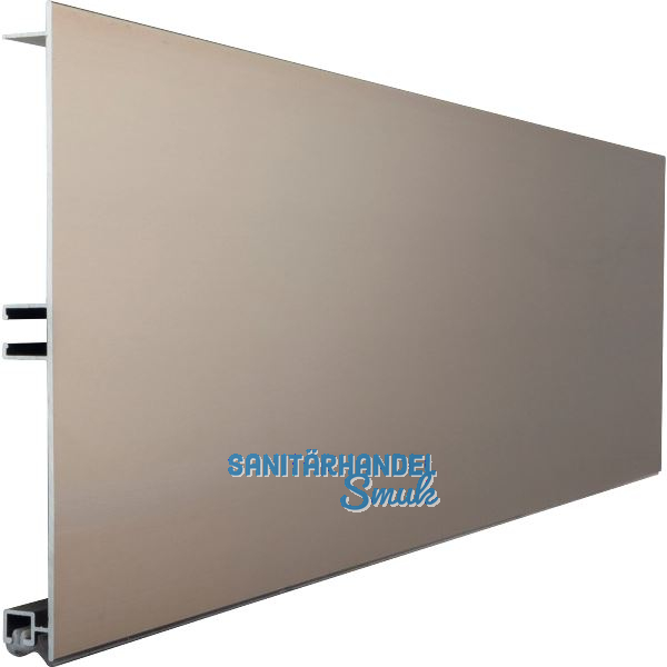 VOLPATO Sockelblende 150 mm Alu Edelstahl-Effekt