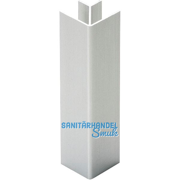 VOLPATO Sockelblenden-Au�enecke 90� 150 mm Alu Edelstahl-Effekt