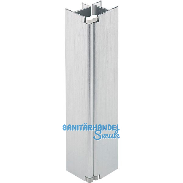 VOLPATO Sockelblenden-Ecke verstellbar 120 mm Alu Edelstahl-Effekt