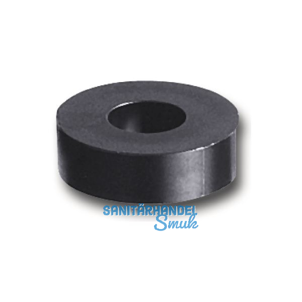 Abstandhalter, � 20 mm, Bohr � 10 mm, L�nge 5 mm, Hart-PVC schwarz