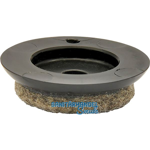 QuickClick Einsatz ULTRASOFT zum Aufdr�cken � 25 mm, Kunststoff schwarz