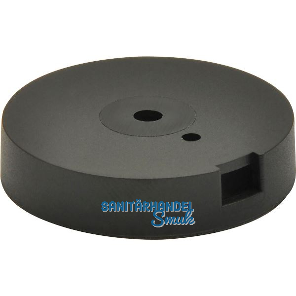 QuickClick Basisteil Duo zum Anschrauben � 30 mm, H�he 7 mm, Kunststoff schwarz