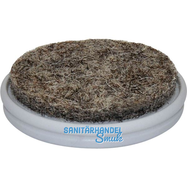 QuickClick Einsatz Duo ULTRASOFT-HYPER � 20 mm, Wollfilz/Kunststoff, natur/grau