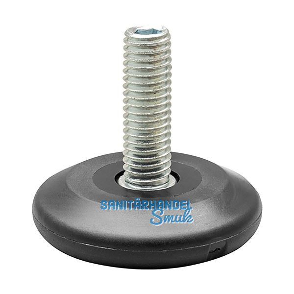 QuickClick H�henverstellschraube Kunststoff-Einsatz, �37mm, M8x25mm, schwarz