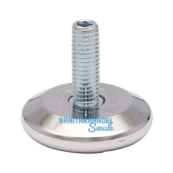 QuickClick H�henverstellschraube Kunststoff-Einsatz, �37mm, M10x25mm, verchromt