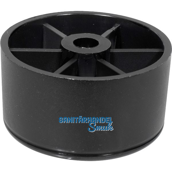 QuickClick Lounge M�belgleiter, ohne Zapfen, � 44mm,H�he 24mm,Kunststoff,schwarz