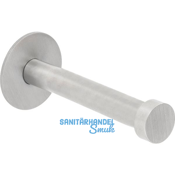 Mantelhaken Pirwa 1 mit Platte � 30 mm, Tiefe 72 mm, Edelstahl geb�rstet