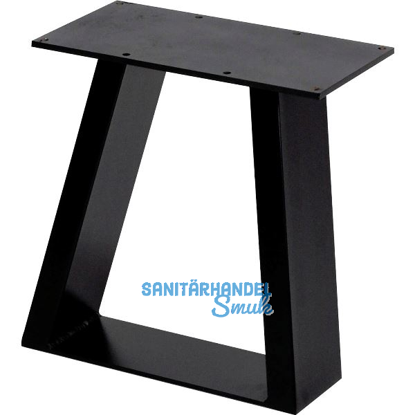 SIMAUSROM Bankkufe Trapez Stahl schwarz lackiert