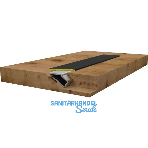 Gratleiste Minigrat Magnetband Abdeckung L�nge 10 m, schwarz matt