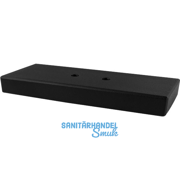 Dekorfu� Breite 40 mm, L�nge 100 mm, Edelstahl/schwarz