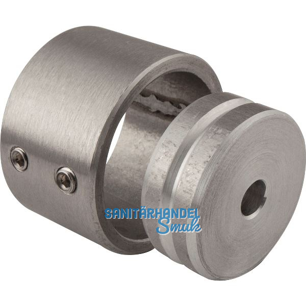 Wandscheiben 2-teilig 26 mm Edelstahl geschliffen