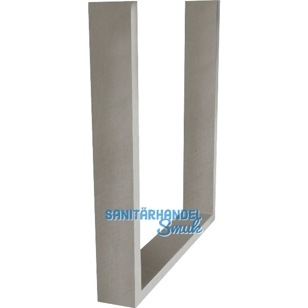 SIMAUSROM Bankkufe Regular Slim 412 mm Edelstahl geb�rstet