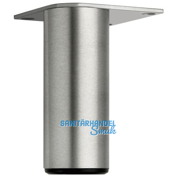 Dekorfu� Fu� fix, � 40 mm, L�nge 190 mm, Aluminium geb�rstet