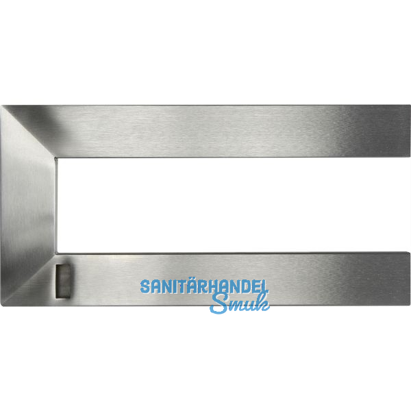 Nano Garderobenb�gel links, B:300mm, H:150mm Edelstahl geb�rstet